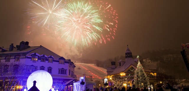 Fireworks in Tremblant